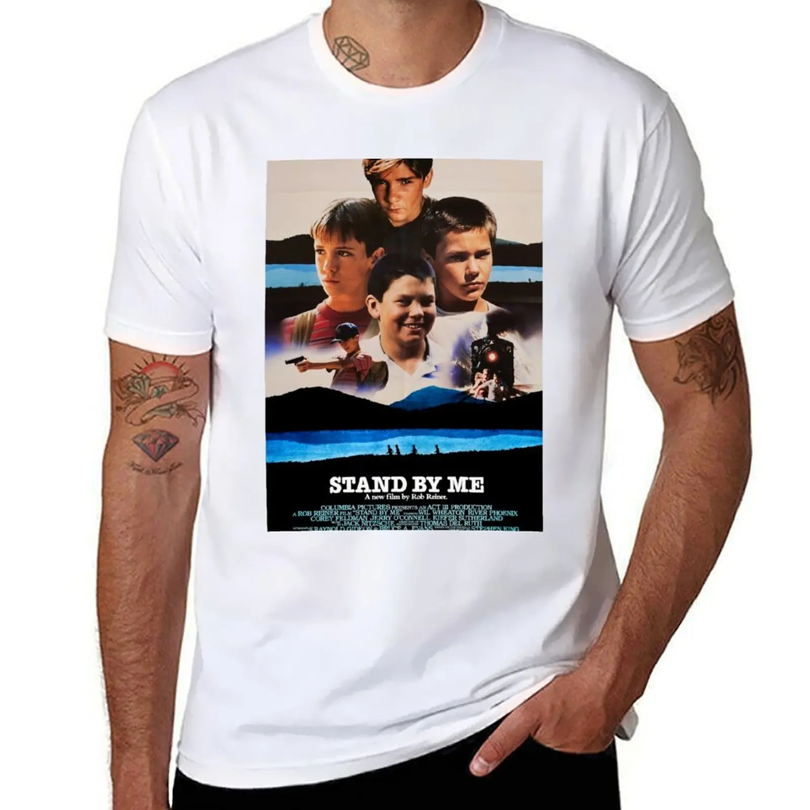 

Stand By Me Poster T-Shirt man t shirt luxury man t shirts for men casual man t shirt cotton high quality T-Shirt