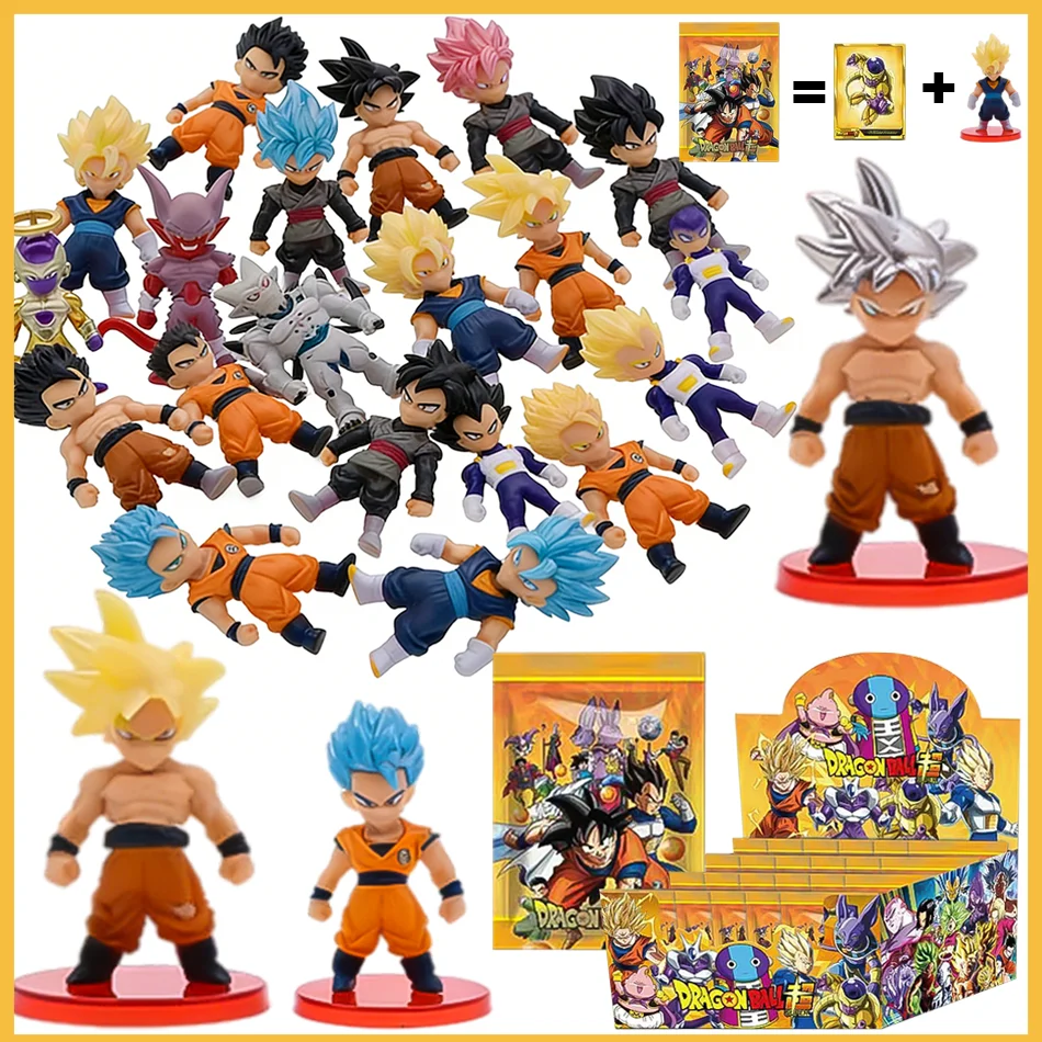 

Dragon Ball blind box Super Son Goku Vegeta Broly Buu Action Figure Set Anime Figurines Ultra Instinct Model Friend Gifts Toys