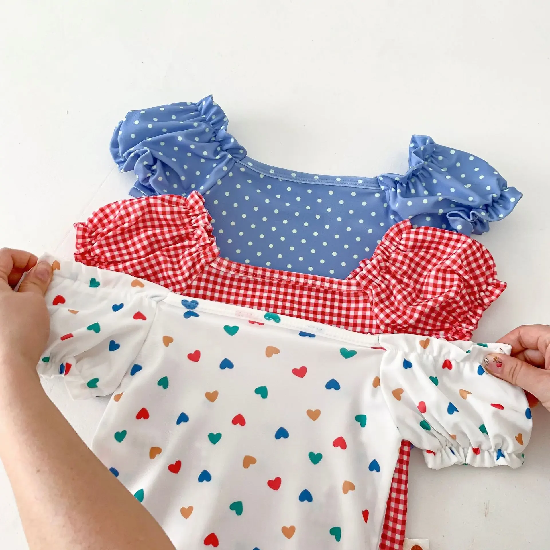 ZOETOPKID 2-teiliges Set Sommer-Baby-Badeanzug mit Schwimmkappe, Einteiliger Badeanzug für Mädchen, Schnelltrocknender Strand-Badeanzug für Draußen – Detail 21