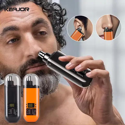 Tondeuse à poils de nez électrique Rechargeable pour hommes, rasoir pour sourcils, Mini tondeuse à cheveux Portable de poche