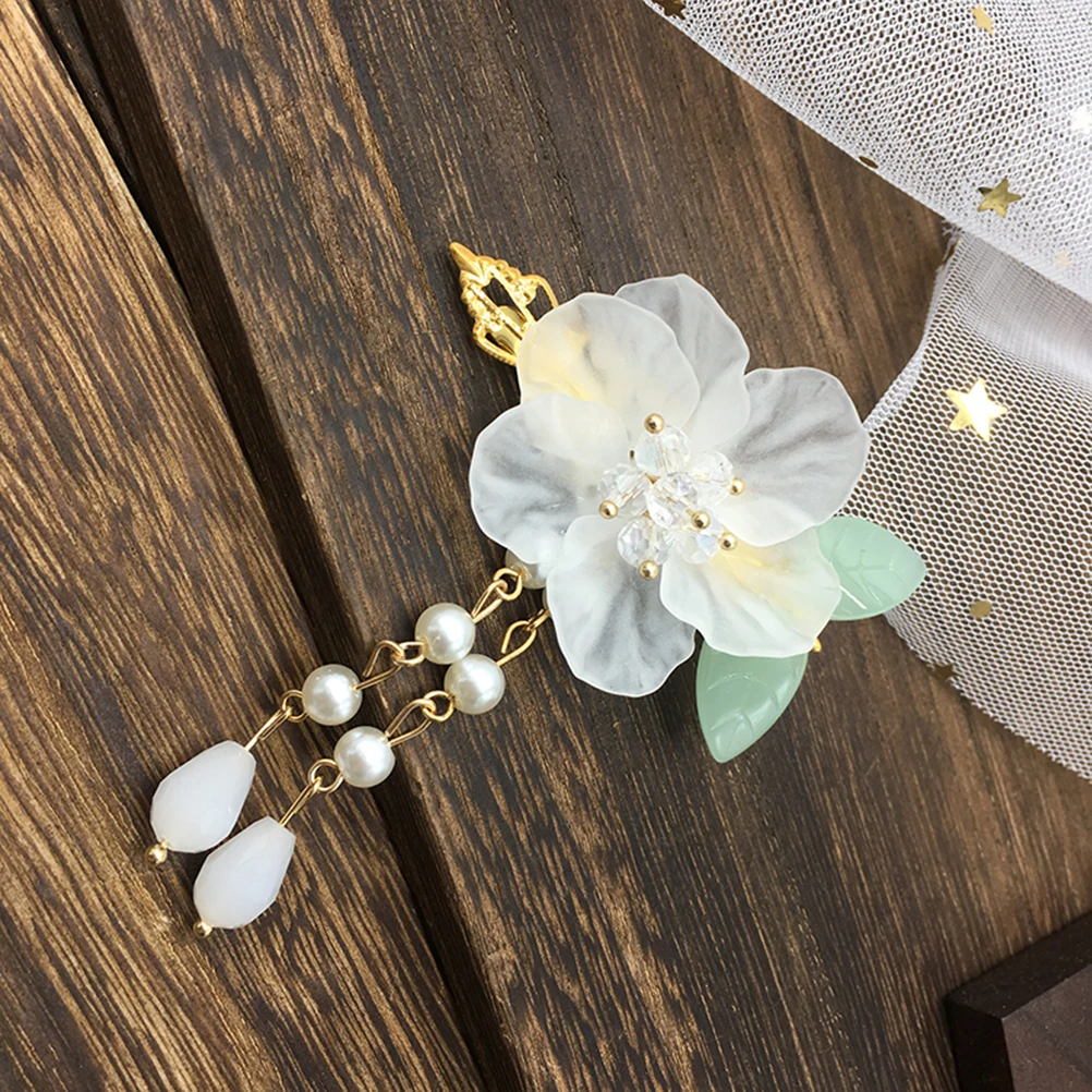 

Flower Hairpin Clips Acrylic Bobby Pins Elegant Headdress Bride Kids Barrette Hair Accessories Wedding Party Prom Banquet