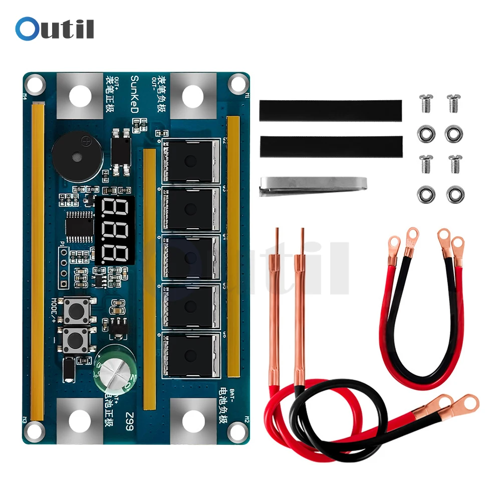 Mini Digital Display 18650 Lithium Battery Spots Welding Machine DIY Kits for Nickel Sheet Soldering Lithium Battery Welding