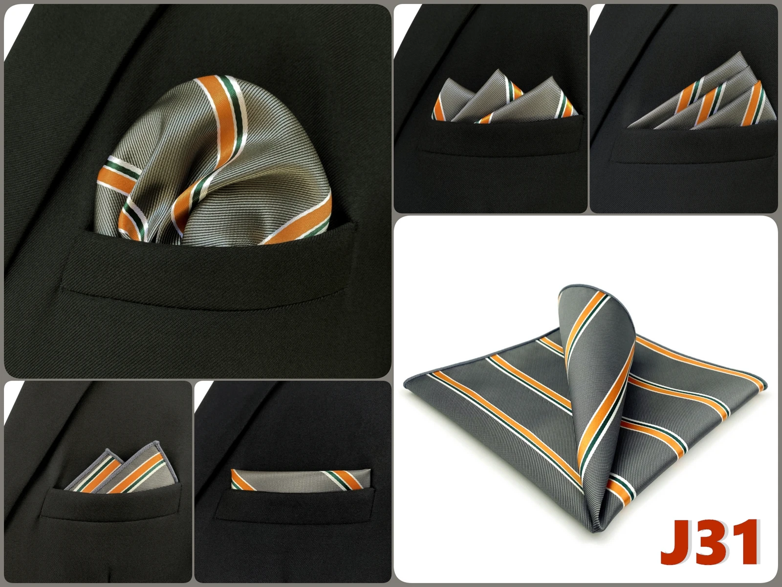 Men Pocket Square Handkerchief Multi Styles Paisley Floral Suit Pocket Towel Hanky Vintage Business Wedding Accessories 32cm