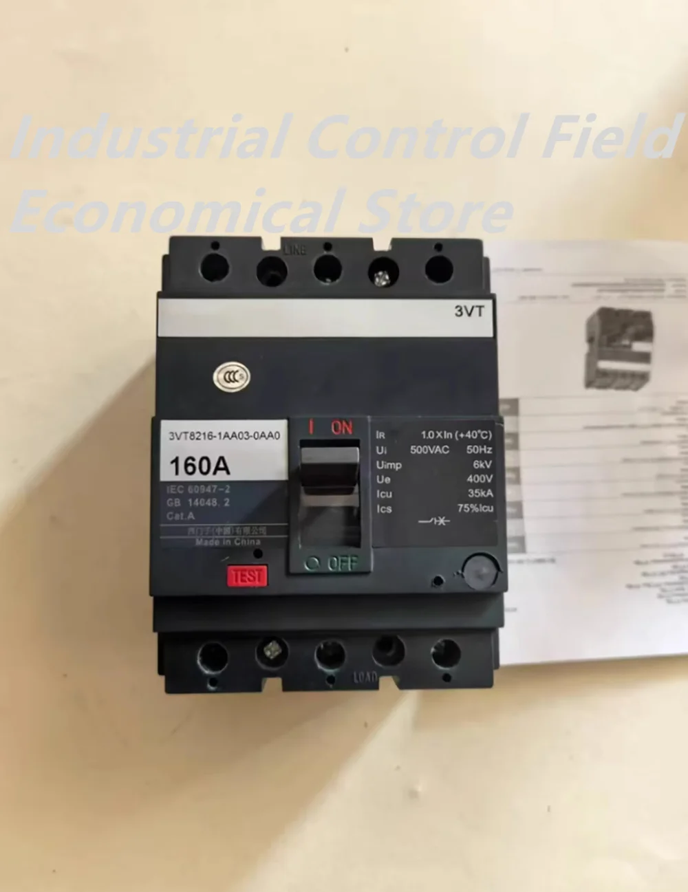 3VT8216-1AA03-0AA0 For SIEMENS Molded Case Circuit Breakers 160A 3P