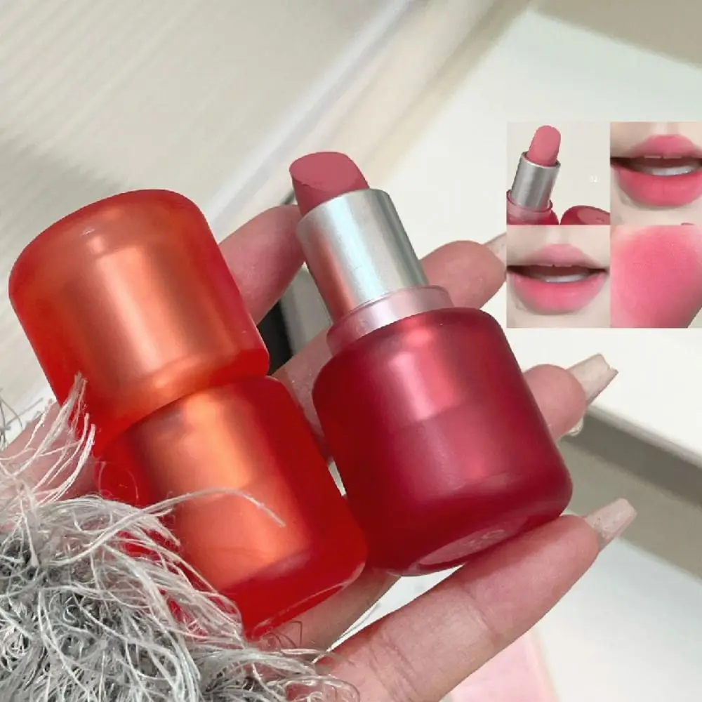 6 قطعة مقاوم للماء لينة الضباب ماتي أحمر الشفاه أنبوب مربع طويل الأمد الشفاه عصا غير يتلاشى ترطيب الشفاه بلسم ماكياج مستحضرات التجميل