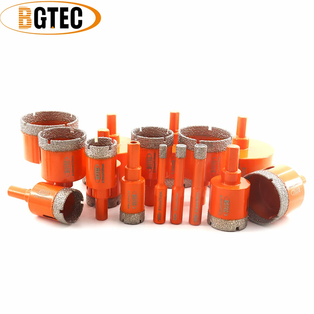 

BGTEC 1pc Dia6-65mm Triangle Shank Diamond Drill Core Bits Drilling Crowns For Ceramic Tile Marble Hole Saw Masonry Drill Bits