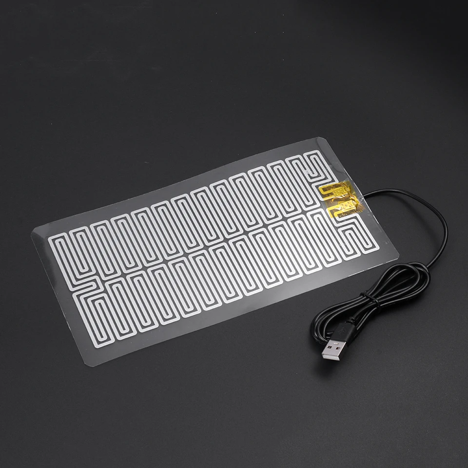 USB 5V 가열 패드 플러그 앤 플레이 따뜻한 플레이트 히터 시트, 마우스 패드 신발 썸네일 7