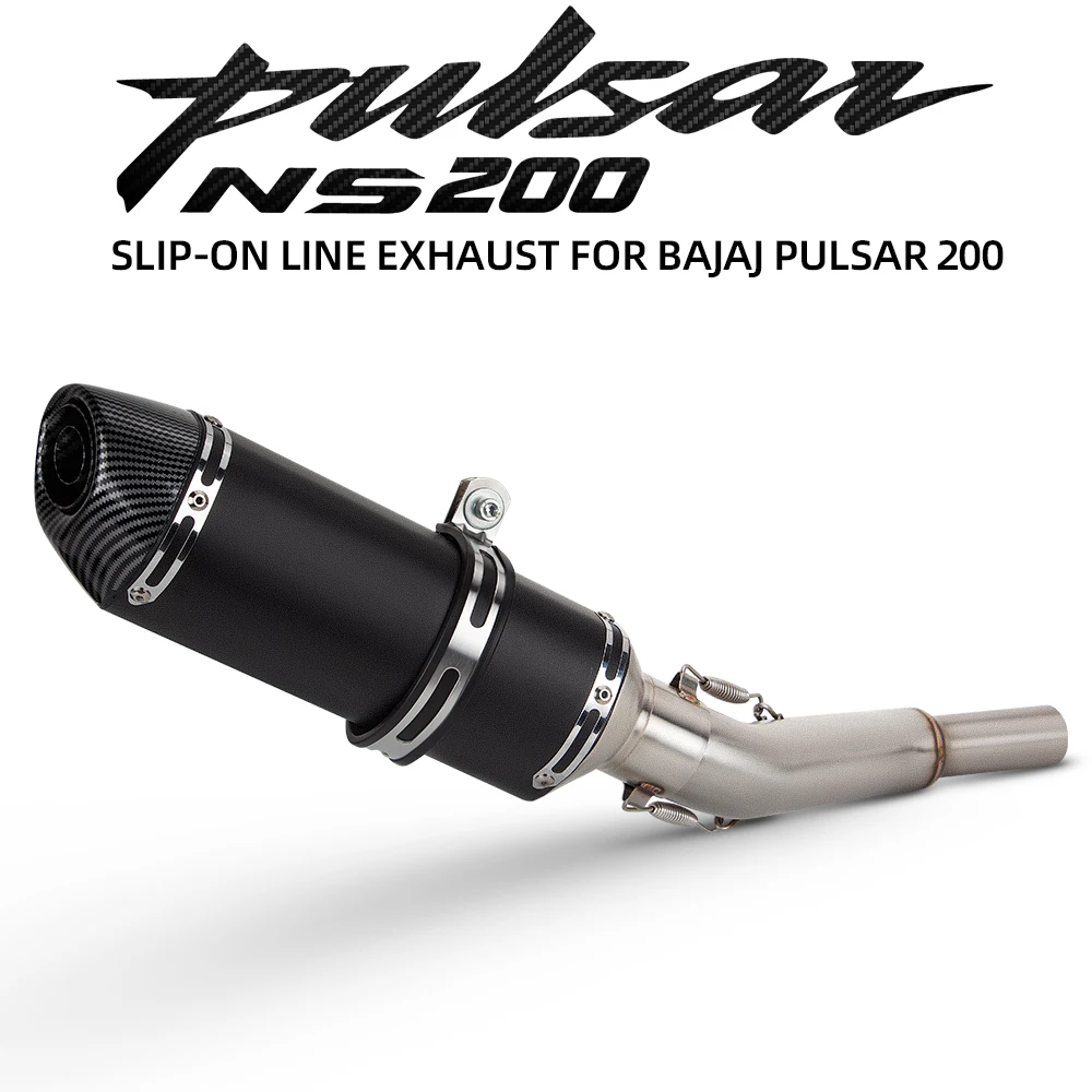 

Выхлопные системы NS200 для мотоциклов Bajaj Pulsar 200 RS200 NS160 2015-2024, Dominar 400 2017-2020, для уличных мотоциклов, система Slip-on