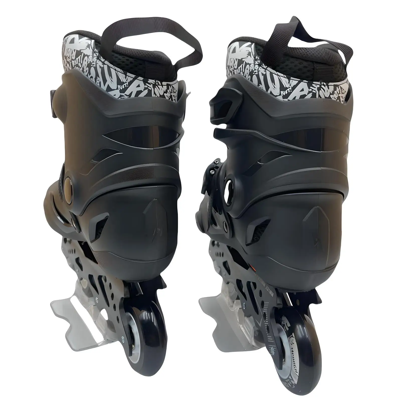 Größe 35–46, Schwarz, professionelle Inline-Rollschuhe für Damen, Herren, Kinder, Erwachsene, verstellbare Geschwindigkeits-Skate-Turnschuhe, Outdoor-Patins, 4-Rad-Schuhe