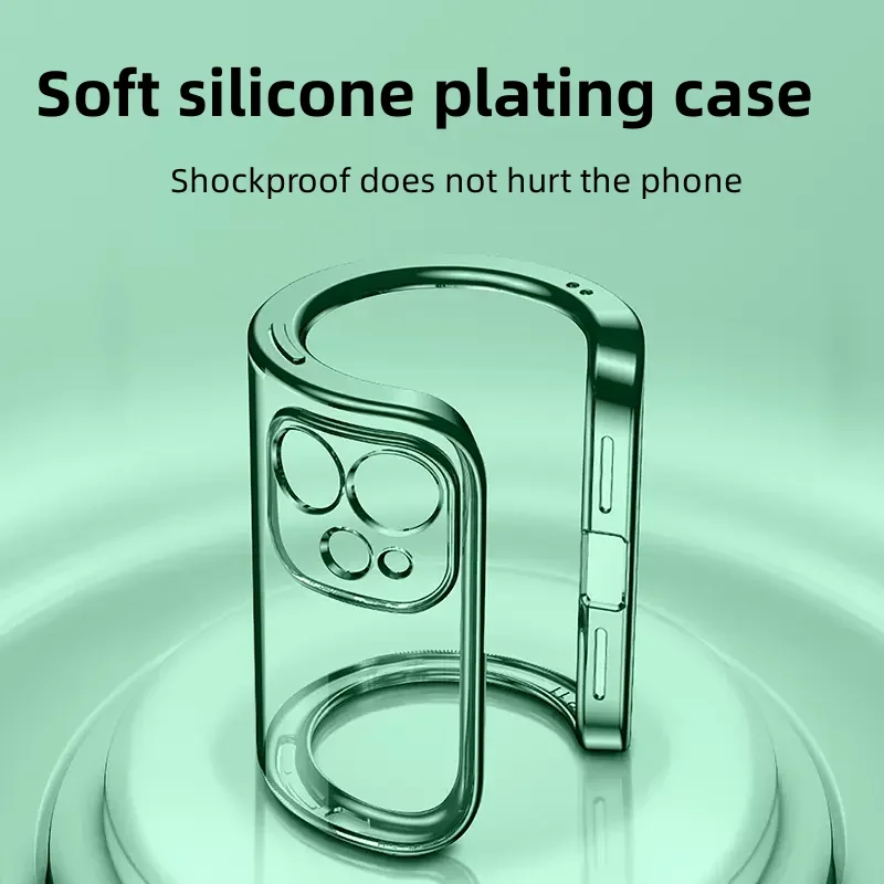 Мягкий силиконовый прозрачный противоударный чехол для Oneplus 13R 12R для One Plus Ace 5 Pro с гальваническим покрытием, задняя крышка из ТПУ
