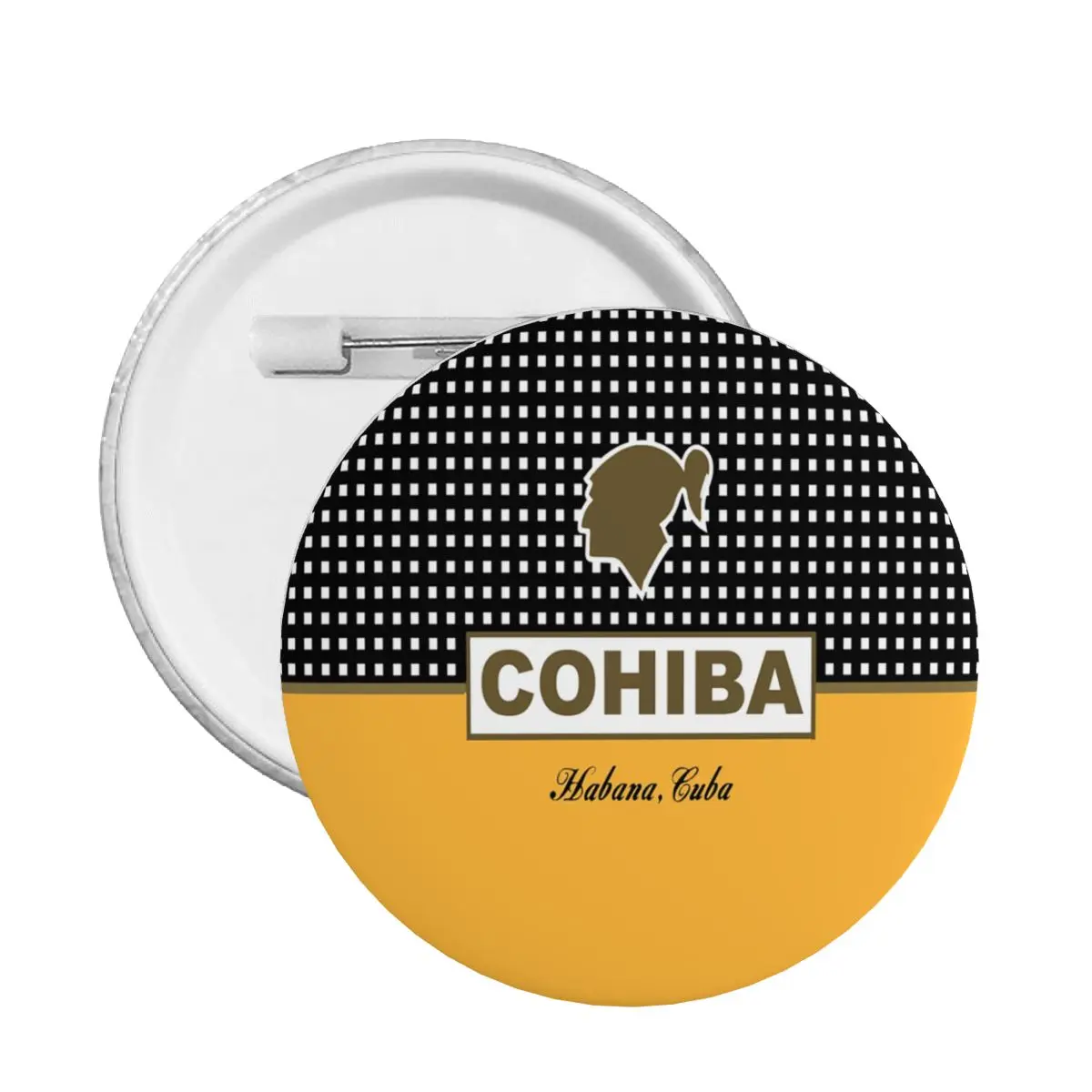 Cohiba Kanye Cuban Pin Back Buttons Personalize Brooch Badge for Jeans Pinback Birthday Gift