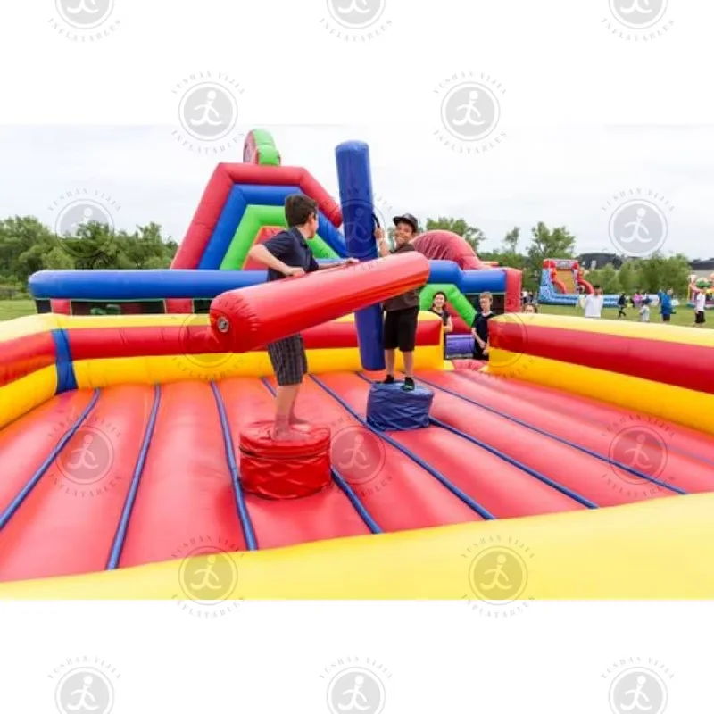 13ft-4m PVC نفخ المصارع لعبة Jousting الساحة القتال الساحة التحدي نفخ المصارع لعبة للكبار الاطفال في الهواء الطلق #5