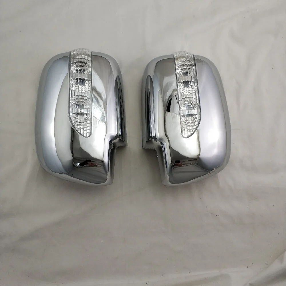

2005 2008 2010 2012 2014 For Toyota Fortuner Hilux SW4 Rearview Mirror Cover 2PCS ABS Chrome Plated Door Mirror Covers With Led