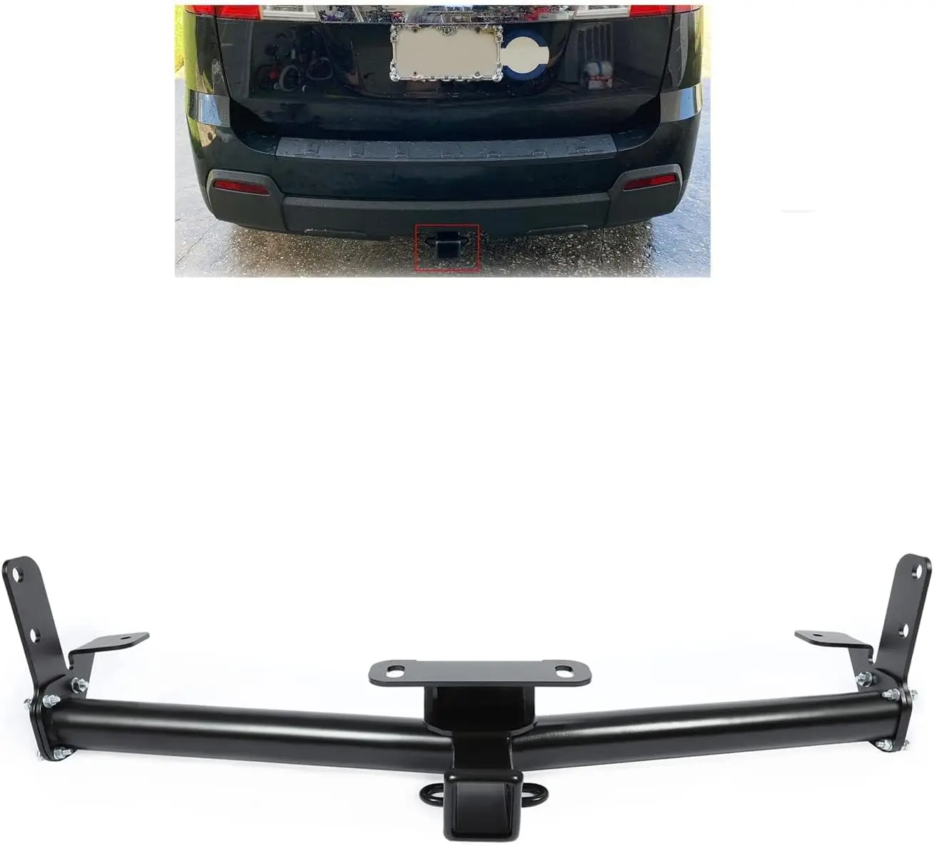 Tow Trailers for 2005-2017 Chevy Equinox and 2010-2017 GMC Terrain, Steel, Round Tube, All-Welded Structure, 2\