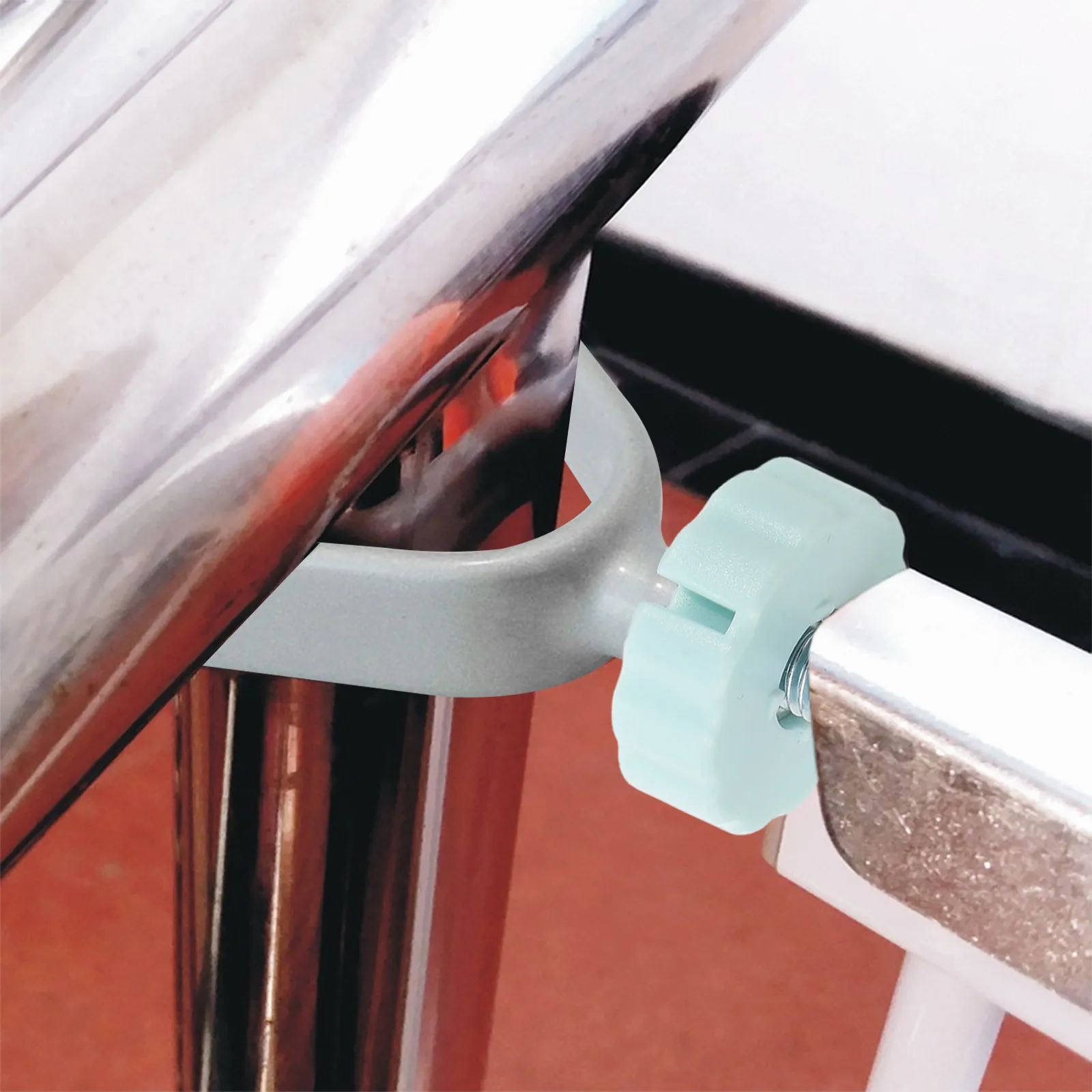 2 قطعة بوابة سلامة الأطفال الخيوط المغزل قضبان الضغط شنت مسامير معدنية لدرج بوابات الطفل تحديد الفولاذ المقاوم للصدأ