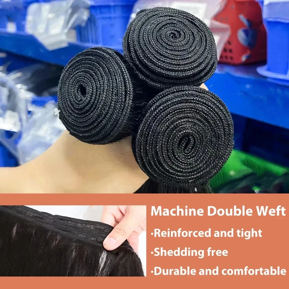 Indian Hair 10-30 Inch Bone Straight 100% Human Hair Weave Bundles Natural Color Remy Hair Extension 1/2/3/4 Bundles Weft