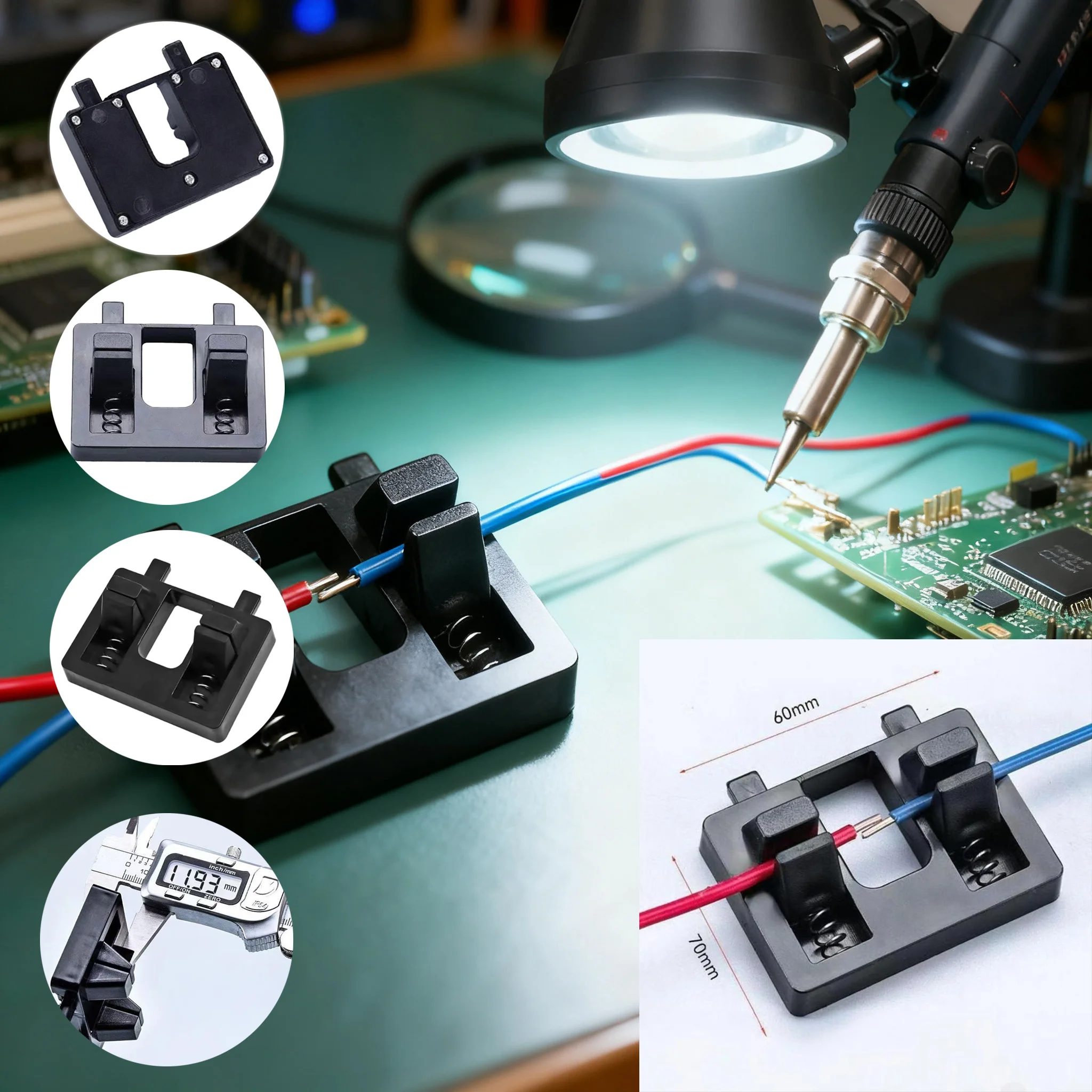 

Welding Table Clamp For Motherboard Soldering Welding Wire Fixture Adjustable Suction Bracket Welding Locator Soldering Tools