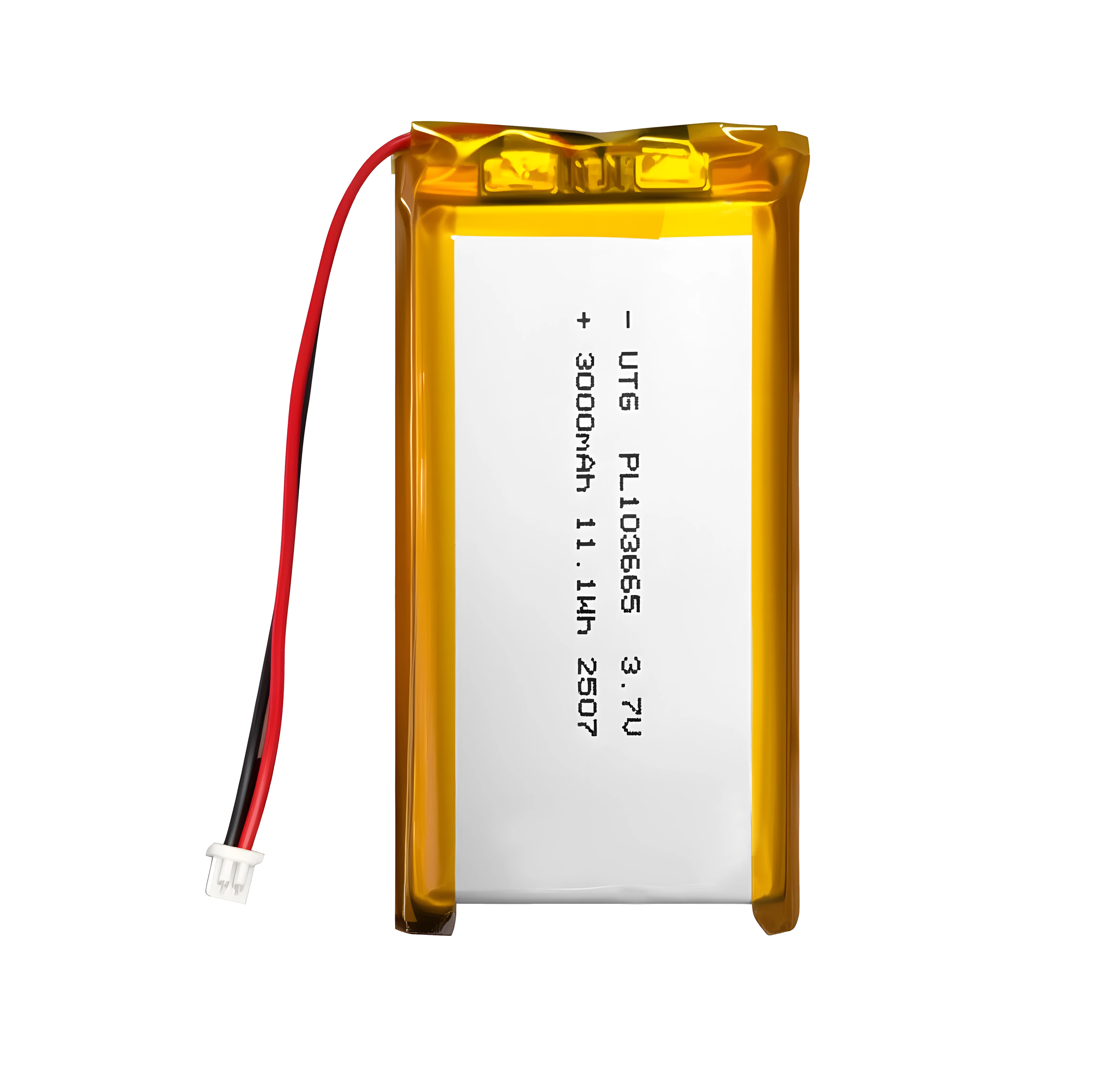 PL103665 3.7V 3000mAh Lithium Li-Polymer Rechargeable Battery For LoRa32 V3 T114 V2 Dev Board 1 Piece