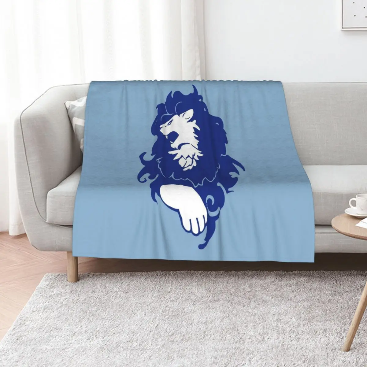 Fire Emblem?: Three Houses - Blue Lions Emblem [Colored] Throw Blanket Cute Plaid Tourist Furry Heavy Winter beds Blankets