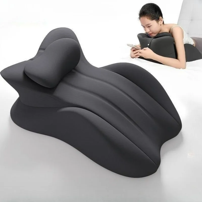 Multi-Positional Wedge Pillow Memory Foam Ergonomic Prone Pillow with Removable Cover Couple Bed Pillow for Body Pain Relief