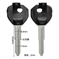 Motorcycle Blade Blank Key for Suzuki Magnet Anti-theft Lock Key Magnetic