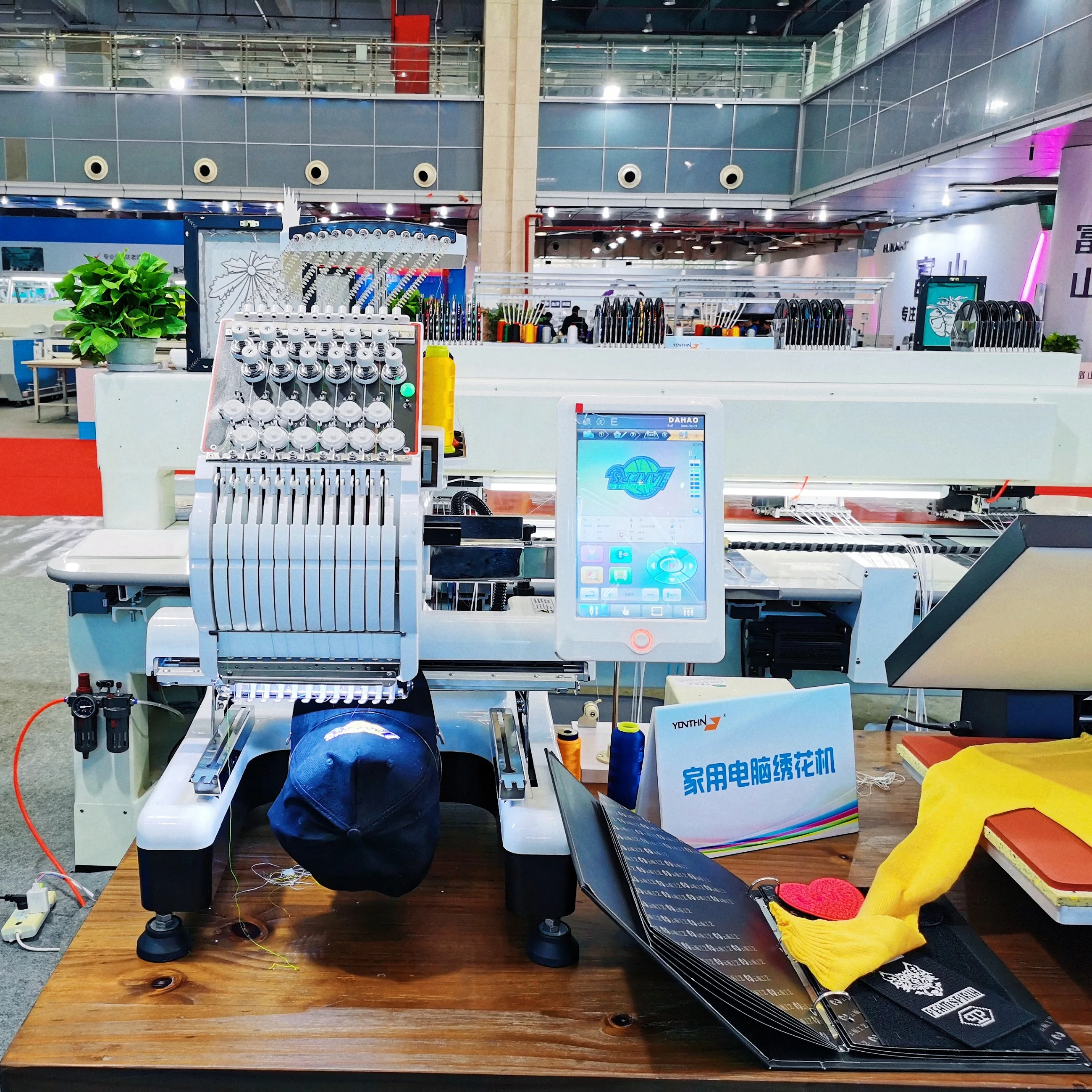 Yonthin Computerized Single Head Computer Cap and T-shirt Embroidery Machine for Sale Prices
