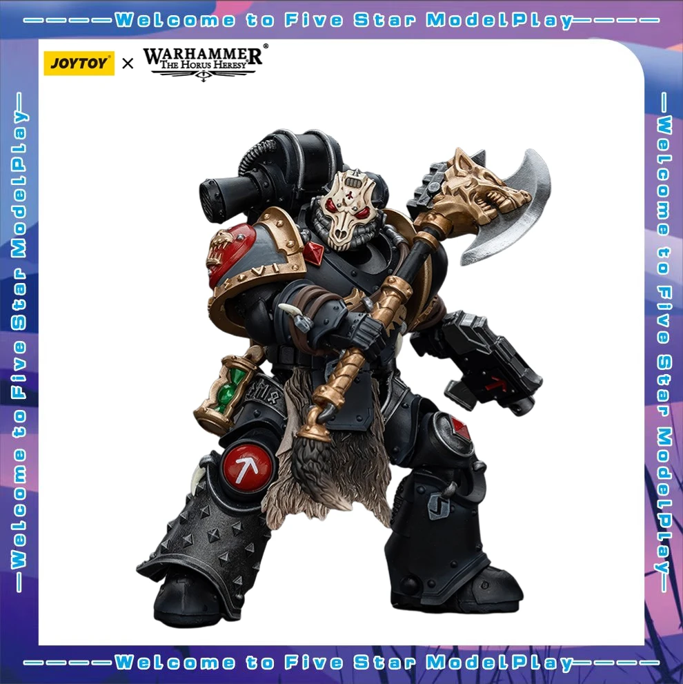 

【FS】JOYTOY Warhammer 40K Scale 1/18 Action Figures Space Wolves Deathsworn 5 Models Toys Gifts