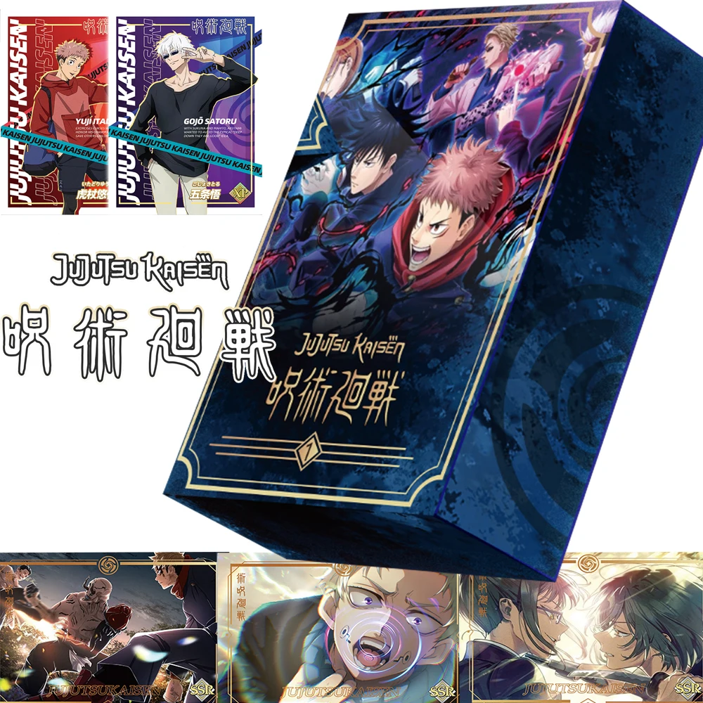 

Anime Jujutsu Kaisen Card Collection Japanese Popular Characters Gojo Satoru Fushiguro Megumi Acrylic Quicksand Cards Kids Gifts