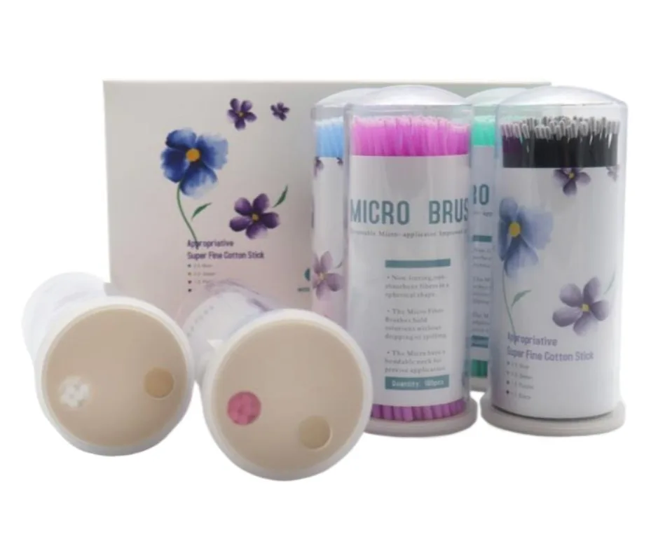 

12x100 шт./бутылка, одноразовые стоматологические микрокисти, аппликаторы, микрокисть, инструменты для удлинения одонтологии, стоматологические материалы