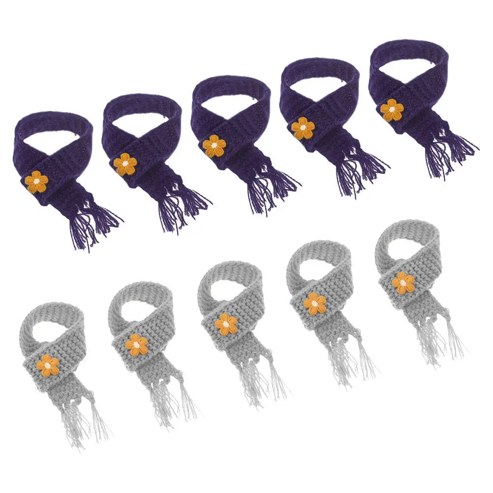 

10Pcs Kawaii Mini Scarf No Burrs Safe Touch Ideal for Stuffed Animals and Candy Jars Mini Scarf Party Favor Accessory