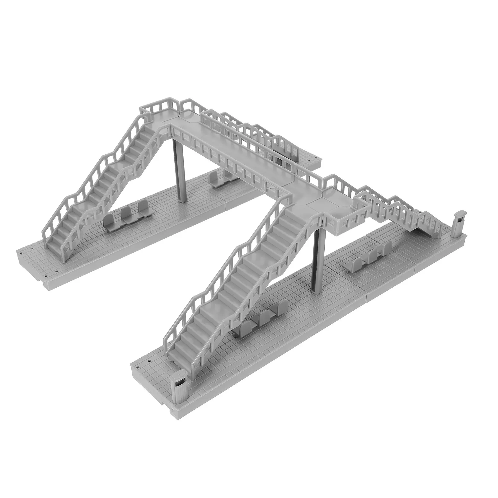 

1Set Footbridge Decor Miniature Plastic Footbridge for Sand Table Scene Mini House Decoration Railway Scenery Prop Home Decor