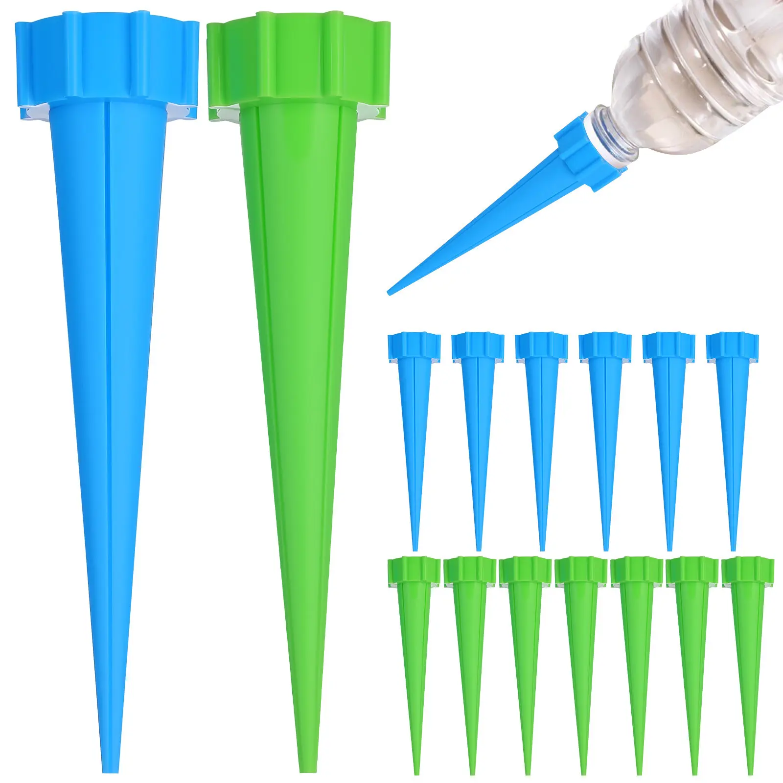 16Pcs Self Device Automatic Plant System Auto Drip Irrigation Garden Feeder Indoor Use Plants Water Feeder