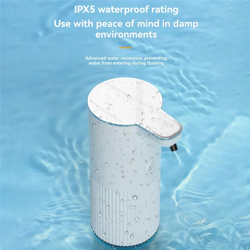 موزع صابون كهربائي قابل لإعادة الشحن لسطح المكتب مقاوم للماء مثبت على الحائط مثالي للأطفال والفنادق والحمام والمطبخ المنزلي