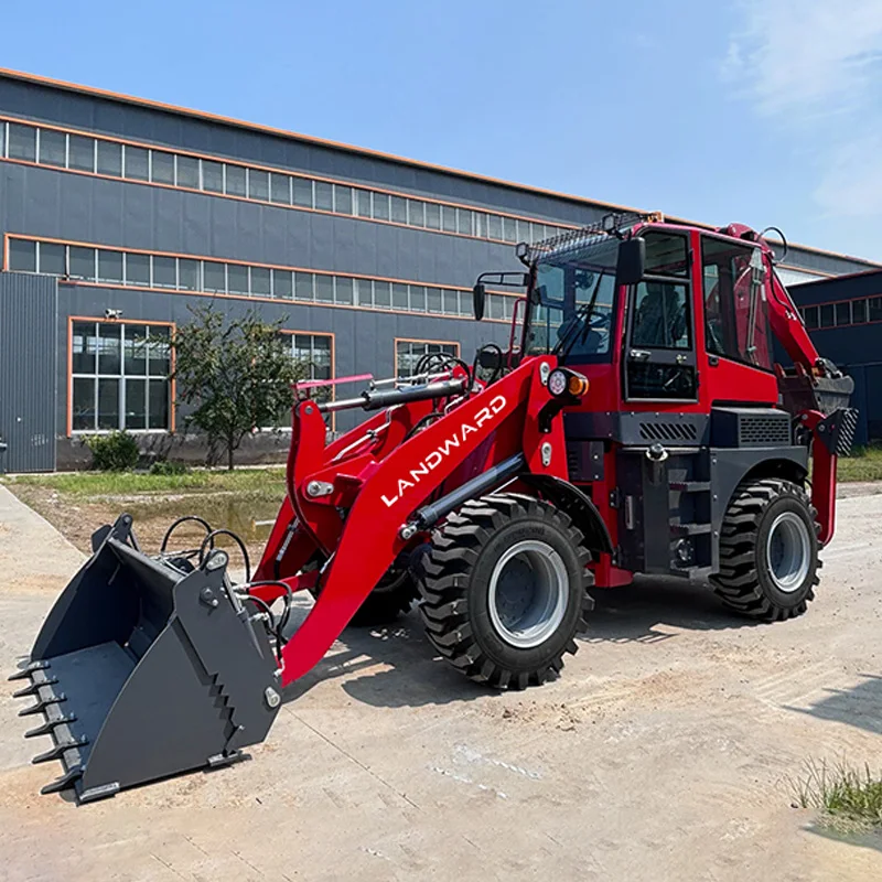 Chinês barato carregador retroescavadeira preço ce epa compacto 4x4 mini carregadores de rodas para venda fazenda pequeno trator retroescavadeira