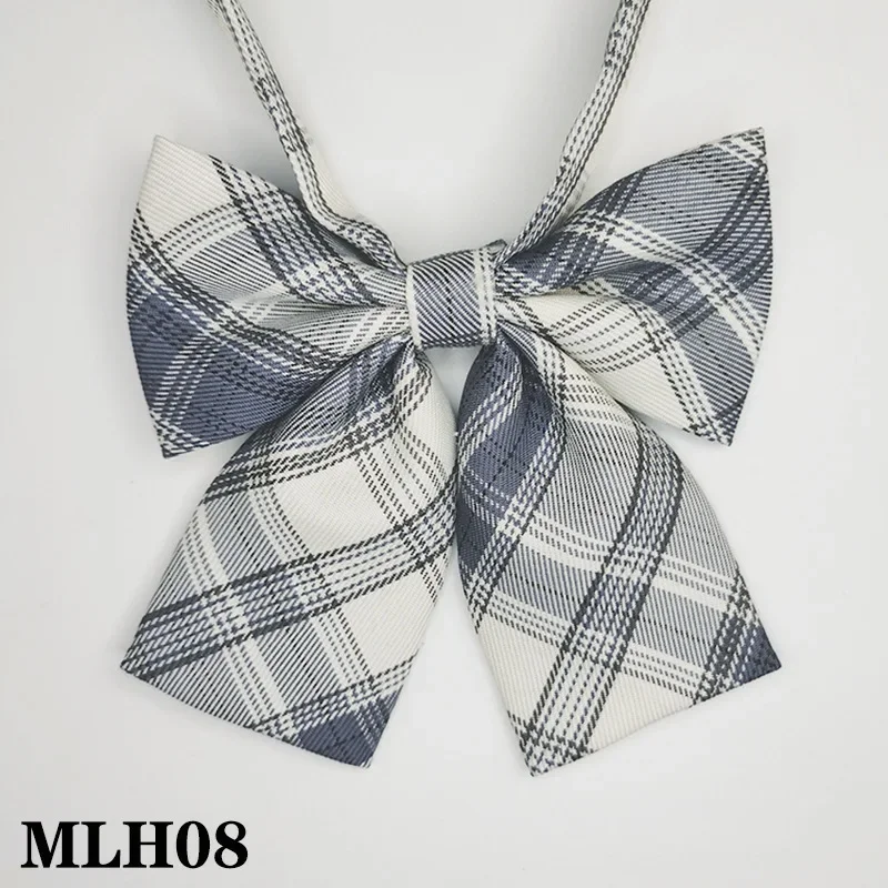 Women Collar Plaid Striped JK Bow Tie Ladies Bow Tie School Shirt Accessories for Girls