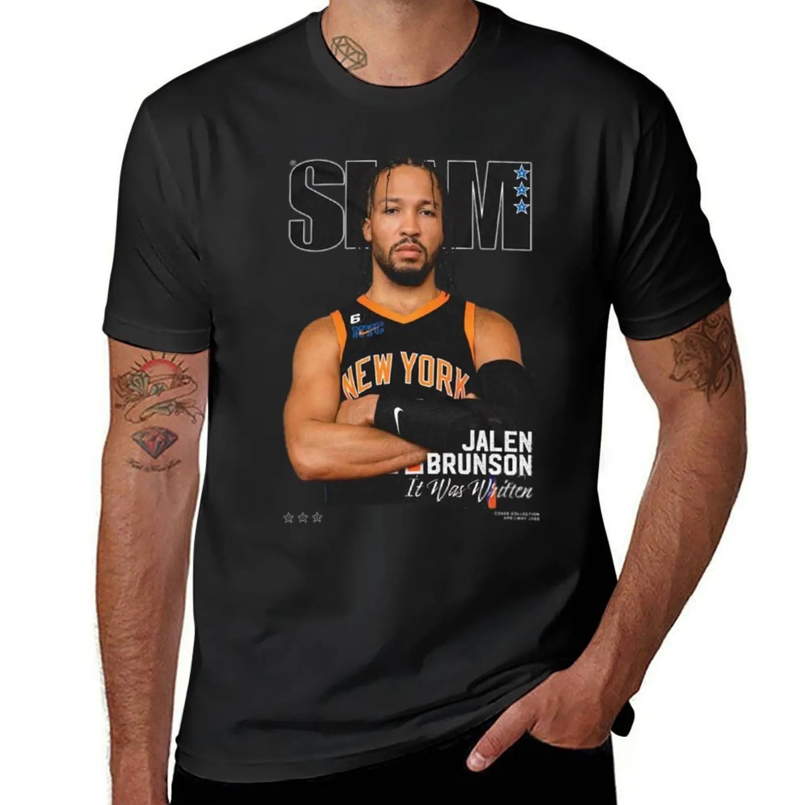 

Slam Cover Tee Jalen Brunson T-Shirt Funny t-shirts plain Anime t-shirt clothes for men
