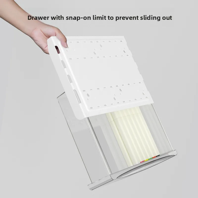 The Drawer Under The Table Has A Beam That Can Be Raised, Invisible Desk Storage Dormitory Home Storage Box  Stationery Holder