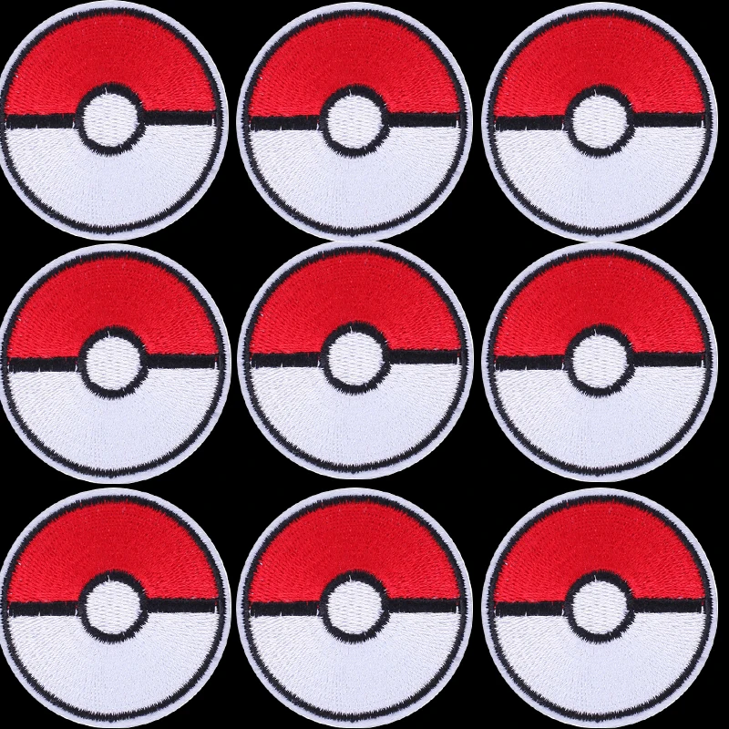 10PCS Round Iron on Patches Embroidery Badge Movie Anime Patch for Clothing Pill Sewing Patch Stickers Appliques Cheap Item