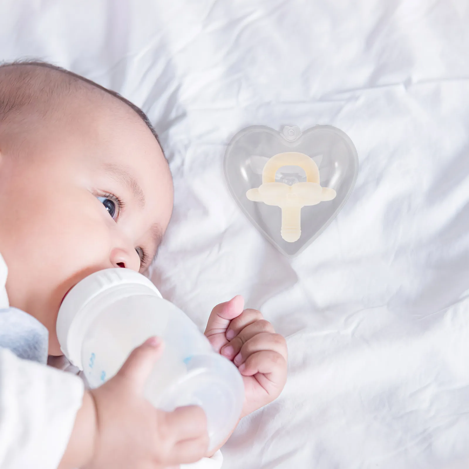 

6 шт. футляров для детских пустышек в форме сердца, пылезащитные пластиковые контейнеры для хранения, портативные держатели для пустышек для путешествий