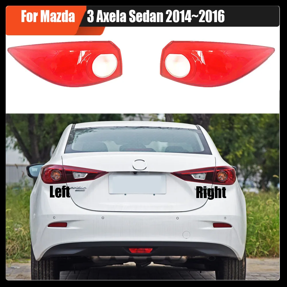 

For Mazda 3 Axela Sedan 2014~2016 Rear Headlamp Cover Transparent Headlight Shell Lens Plexiglass Replace Original Lampshade