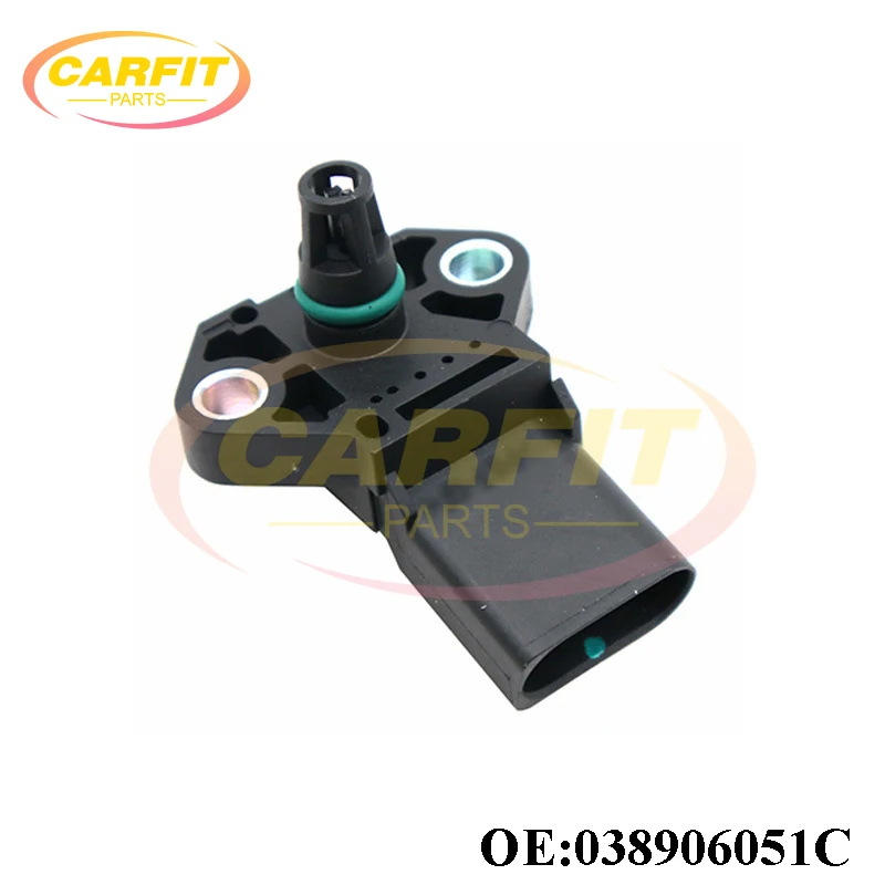 

New OEM 038906051C 0281002401 Intake Manifold Pressure MAP Sensor For AUDI A4 A5 A6 A8 Q5 Q7 TT VW GOLF JETTA PASSAT Auto Parts