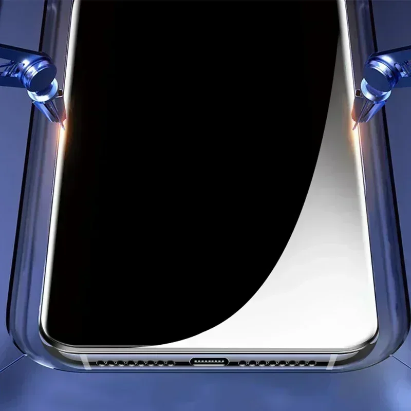 واقي شاشة مضاد للتجسس من الزجاج المقسى لهاتف Honor 90 Lite X50i واقي شاشة للخصوصية HonorX50i حافة سوداء مضاد للظهور طبقة أمامية واقية