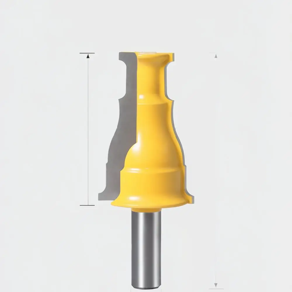 Efficient Milling Cutter 12.7mm Shank Router Bit For Door Window Molding Cabinet Line Edge Trim Carpentry Bit