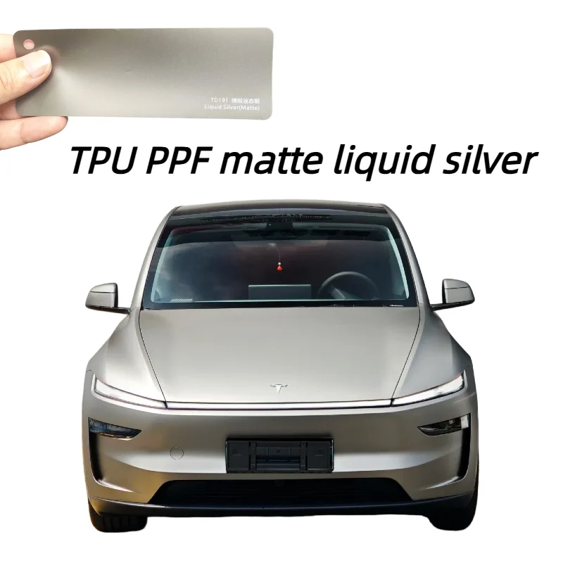 

Матовая Жидкая Серебристая Пленка TPU PPF с Самовосстановлением для Защиты Автомобильной Краски, Изменение Цвета, Рулон, Бесплатная Доставка, Горячая Распродажа