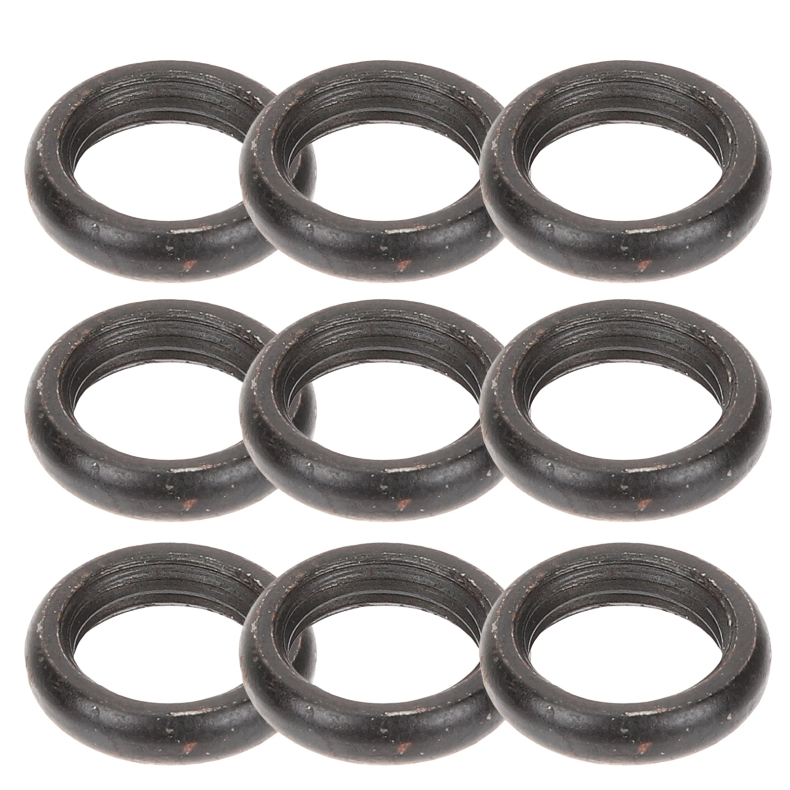 

50pcs M10 Light Holder Ring Steel Threaded Collar Replacement Round Nut Lampshade Socket Ring Durable Metal Lamp for Outdoor