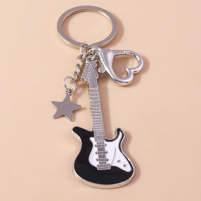 Cute Enamel Mini Piano Keychain Simulation Musical Instruments Key Ring Pendants Women Girls Handbag Decor DIY Jewelry Gift – Detail 11