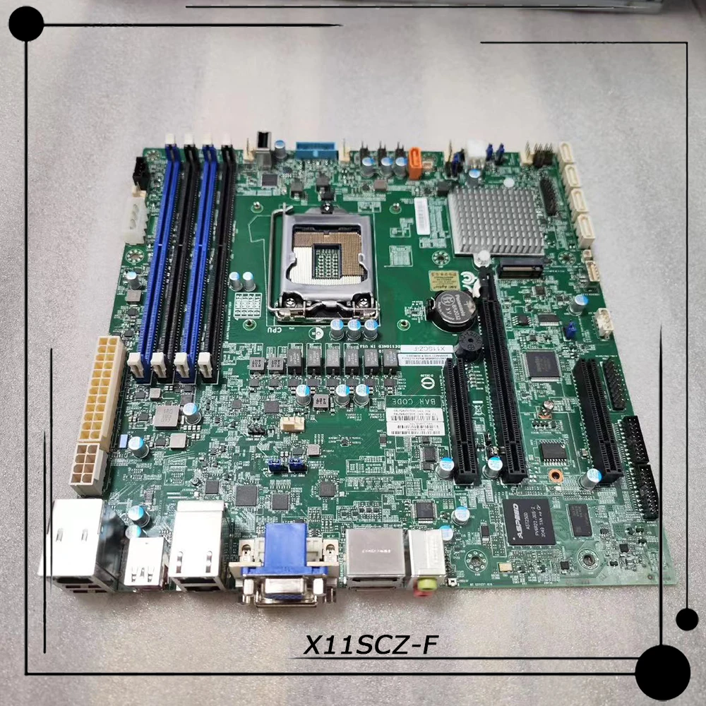 

Материнская плата для сервера Supermicro с одной розеткой uATX Intel C246 LGA-1151 DDR4, поддержка 8-го/9, поколения i9 i7 i5 i3 X11SCZ-F