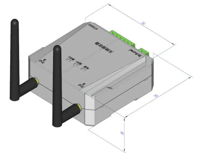 Acrel ATC600-C RS485 Din Rail Wireless Transceiver 1 Precision 150m Range Supporting 240pcs ATE Series Wireless Temperature