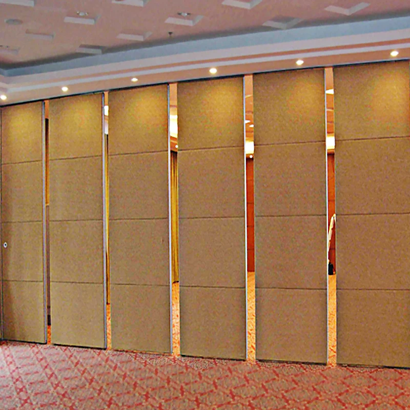 Divisor de habitación insonorizado para salón de banquetes de Hotel, Partición de pared móvil, particiones plegables deslizantes, paredes acústicas operables