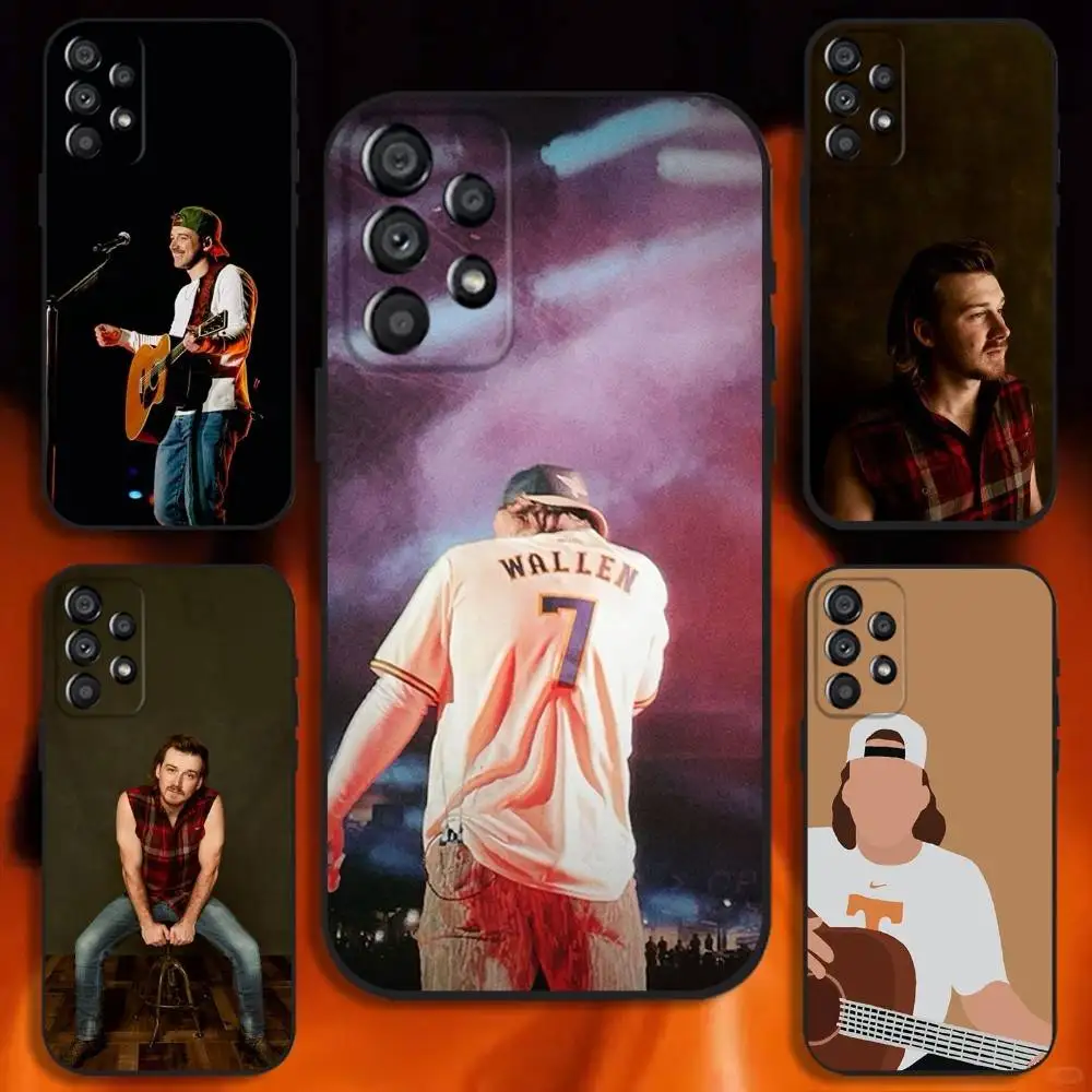 

Singer Morgan Wallen Phone Case For Samsung Galaxy A20,A21s,A22,A31,A32,A52,A53,A72,73,A80 Soft Black Cover